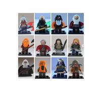 12PCS Lord Of The Rings Dwarves MiniFigures Compatible with Fit LEGO Bricks