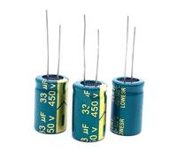 12pcs/lot 450v 33uf high frequency low impedance 450v33UF aluminum electrolytic capacitor size 13 * 20 20% BIANMTSW
