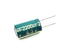 12pcs/lot 6.3V 2200UF 8 * 16MMLow / Impedance High Frequency Aluminum Electrolytic Capacitor 2200UF 6.3V 6.3V2200UF MQXFCZUX