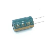 12pcs/lot 820uf16V Low ESR/Impedance high frequency aluminum electrolytic capacitor size 10 * 20 16V 820uf 20% EKFBQBGW