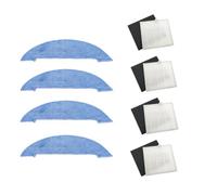 12Pcs/lot Hepa Filter Black Sponge Mop Pad Cloth Replacement Kits Compatible For Ilife V8 V8s X750 X800 X785 V80 Vacuum Cleaner Parts