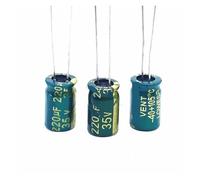 12pcs/lot Low ESR/Impedance high frequency 35v 220UF aluminum electrolytic capacitor size 8 * 12 220UF35V 20%