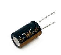 12pcs/lot P14 Low ESR/Impedance high frequency 35v 560UF aluminum electrolytic capacitor size 10 * 20 560UF35V 20% AUOQKQUT
