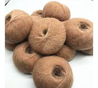 12pcs/Lot Wool Yarn for Hand Knitting Crocheting Alpaca Yarn to Knit Wool Crocheted Nylon Yarn DIY Thread Needlework(Silver Brush)