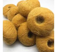 12pcs/Lot Wool Yarn for Hand Knitting Crocheting Alpaca Yarn to Knit Wool Crocheted Nylon Yarn DIY Thread Needlework(Curry Yellow)