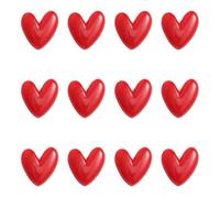12pcs Love Heart Refrigerator Magnets, 1.06x1.06 Inch Cute Red Heart Decorative Fridge Magnets for Kitchen Office Classroom Whiteboard Locker Decor