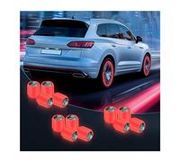 12PCS Luminous Car Tire Valve Stem Caps, American Flag Valve Stem Caps, Universal Dustproof Corrosion Resistant Air Caps Cover, Auto Accessories Fit for Motorcycles SUV Trucks Bicycles (Red/Flag)