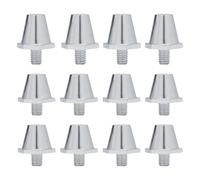12PCS M6 Aluminium Football Studs, SG Soft Ground for adidas Predator White