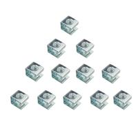 12Pcs M6 Cage Nuts Carbon Steel 10-32 U-Shaped Slide-on Cage Nut,Clip-On Nuts