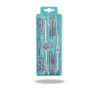 12pcs M6-M12 Hand Tap and Die set,45 steel Metric Screw Nut Thread Taps Dies tap wrench with Box,for metalworking, threading on soft metal,M6/M7/M8/M10/M12