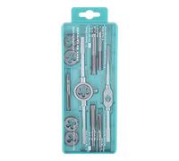 12pcs M6-M12 Screw Nut Thread Taps Dies with Wrench Handle Ideal Set for Metalworking Repair and Maintenance
