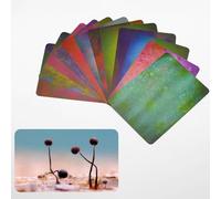12Pcs Macro Photography Background Cards, Multicolor Light Photography Blurring Background, Small Product Photography Backdrop Board Kit for Micro Tabletop Shooting Images of Food and Jewelry