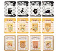 12Pcs Magnetic Bookmark, Cartoon Animals Style Magnetic Book Marks, Cute Bookmarks for Kids Students Teachers Book Lovers, Personalised Stationery Set