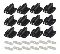 12Pcs Magnetic Drawer Catch Heavy Duty Cabinet Magnetic Catch with Screws ABS Push to Open Cabinet Hardware Push Release