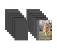 12pcs Magnetic Photo Frames,6*4 inch Magnetic Picture Frame,Personalised Fridge Magnets,Kids Adult Family Photo Fridge,Picture Frame Magnets Photo Sleeves for Photos,Postcard,Certificate Display,Black