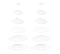 12pcs Magnetic Stir Bar Cylinder Ptfe White No Burrs for Laboratory