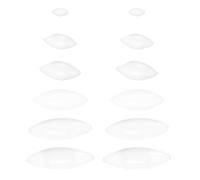 12pcs Magnetic Stirring Bar Cylinder Mini Ptfe White