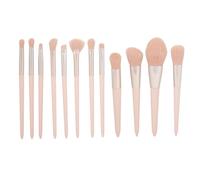 12Pcs Makeup Brush Set, Cosmetic Brush Set with Soft Fiber Hair, Loose Powder Blush Eyebrow Eyeshadow Foundation Brush for Makeup Artist, Professional Wooden Handle Makeup Brushes