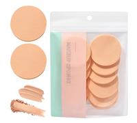 12Pcs Makeup Sponges - Washable Round Latex Cosmetic Sponges,Round Reusable Face PaintingSponges,Foam Sponges Suitable for Foundation,BB Cream,Powder,Cream Concealer,Liquid Makeup