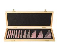 12Pcs Manganese Steel Angle Blocks Set, High Accuracy Machinist Measuring Tools with Storage -, Precise Angle Measurement for Engineering and Workshop Use