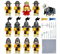 (12PCS Medieval Knights -3) 48PCS Medieval Knights dragon soldiers building castles MiniFigures Fits Lego