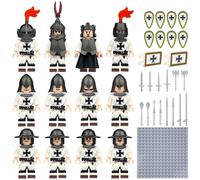 (12PCS Medieval Knights -6) 48PCS Medieval Knights dragon soldiers building castles MiniFigures Fits Lego