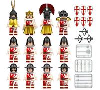 (12PCS Medieval Knights -8) 48PCS Medieval Knights dragon soldiers building castles MiniFigures Fits Lego