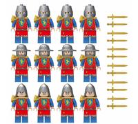 (12PCS Medieval Knights-A) 84PCS Medieval Knights Military dragon soldiers building blocks of ancient castles Mini Figures Fits Lego
