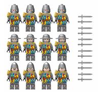 (12PCS Medieval Knights-B) 84PCS Medieval Knights Military dragon soldiers building blocks of ancient castles Mini Figures Fits Lego