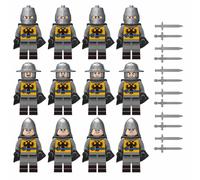 (12PCS Medieval Knights-C) 84PCS Medieval Knights Military dragon soldiers building blocks of ancient castles Mini Figures Fits Lego