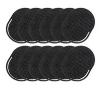 12pcs Men Palm Brush Finger Massage Comb Portable Scalp Massager | Plastic Black Design, for Home and Travel Use, Hair Care, Tidy Knotted Strands