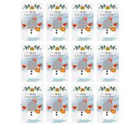 12pcs Merry Christmas Surprise Scratch Card, Scratch to reveal, Scratch off Snowman ticket, For Writing Card Own Cute S Your