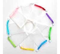 12Pcs Mesh Soap Bag Bar Soap Saver Bags Pouch for Bar Soaps Net Sleeves Exfoliating Foam Net Soapbar Saver Sock Sack with Drawstring, Random Color