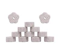 12Pcs Mineral Stone Chew Toy Hamster Bunny Teeth Grinding Block with Hole for Parrot Rabbit Teeth Molar Toy Accessory