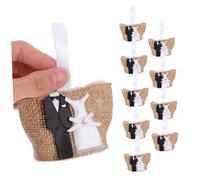 12Pcs Mini Burlap Wedding Favor Bags with Handles Jute Tote for Parties Anniversaries and Celebrations for Guests Candy and Jewelry