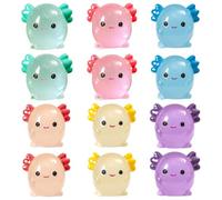 12Pcs Mini Dragon Figurines, 1.02x0.91" Luminous Dragon Figurines, Cute Mini Resin Animals, Miniature Glow in The Dark Dragon, Tiny Resin Animals for DIY Gardens Landscape Mini Resin Animals Dragon Fi
