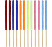 12Pcs Mini Duster Microfibre Towel Cloth Detail Duster Sticks Radiator Cleaner Brush Dusters On a Stick Crevice Cleaning Tool Colorful Small Dusters for Cleaning Small Spaces Car Vent Fan Blind Window