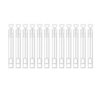 12pcs Mini Heart Shape Bubble Stick For Festival Wedding Children's Toys White Pure Test Heart-shaped Tubes
