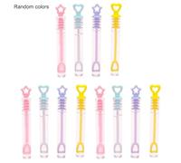 12pcs Mini Heart Shape Bubble Stick For Festival Wedding Children's White Toys Test Heart-shaped Pure Tubes bag packs kids wedding hen do activity bag tube simple For activity ba party activi