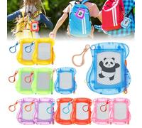 12Pcs Mini Magnetic Drawing Board for Kids Backpack Keychain Clip Drawing Pad Mini Doodle Pads Erasable Sketch Writing Pads Drawing Pads with Pen and Keychain for Boys and Girls
