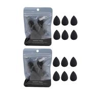 12PCS Mini Makeup Sponge, Black Small Beauty Sponge Blender Set for Foundation, Powder, Concealer Highlight,and Eye Shadow