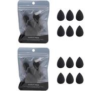 12PCS Mini Makeup Sponge, Concealer Highlight,and Eye Shadow Black Small Beauty Sponge Blender Set for Foundation,Powder