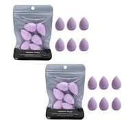 12pcs Mini Makeup Sponge Small Beauty Sponge Blender Set for Foundation, Powder, Concealer Highlight,and Eye Shadow, Purple
