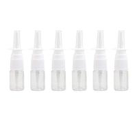 12Pcs Mini Plastic Nasal Spray Bottles - 5Ml Portable Empty Refillable Fine Mist Sprayers Atomizers Cosmetic Perfume Makeup Water Storage Holder Container (Clear)