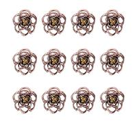 12pcs Mini Rose Hair Clips Vintage Metal Hair Claw Clips Jaw Clip Hair Pin