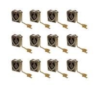 12PCS Miniature Heart Shape Quran Book Pendant with Chain Ornament Real Paper Can Read Religious Jewelry Decoration