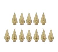 12Pcs Minis Christmas Tree Miniature Snow Frosted Sisal Christmas Trees Artifical Small Cedar Trees Model Snow Trees Decoration Small Tree DIYs Craft Decoration