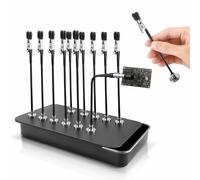 12Pcs Model Painting Stand Base Holder, Magnetic Bendable Alligator Clip Sticks Set, Adjustable Modeling Tools for Airbrush, Miniature Painting, Ideal for Hobbyists, Painters, Craftsmen, and Model Kit