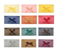 12PCS Money Gift Envelopes, Multiple Colors Delicacy Money Envelopes for Cash Gifts for Birthday Wedding Holiday Wishes(Colourful)