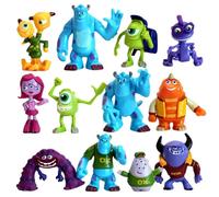 12Pcs Monsters University Mike Sully Monsters Inc Action Figure Xmas Gifts Toys